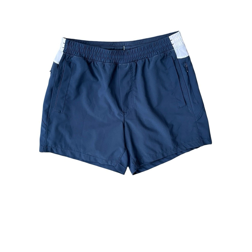 Birddogs Navy Blue Swim Board Shorts with White Waist Panels